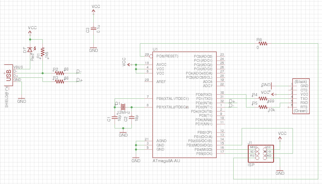 FabFTDI-mega8 schematic