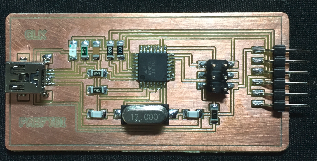 FabFTDI board after stuffing