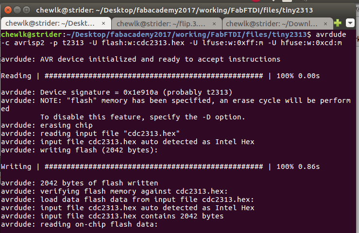 Flashing the firmware